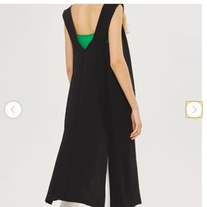 TOPSHOP SLEEVELESS DUSTER JACKET BLACK